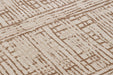 Hanse Home terrain sole cream brown Brown Living Room Moroccan Rug.