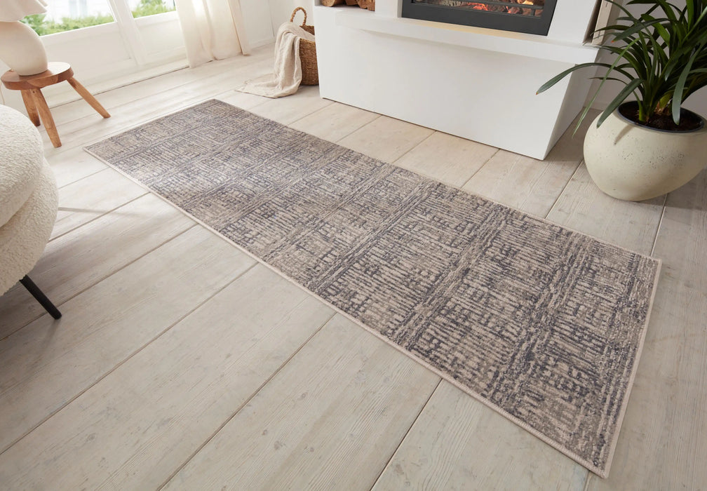 Hanse Home terrain sole cream grey Grey, Cream Living Room Moroccan Rug.