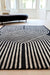 Asiatic matrix asiatic solstice gunmetal Grey, Black Living Room Wool Rug.