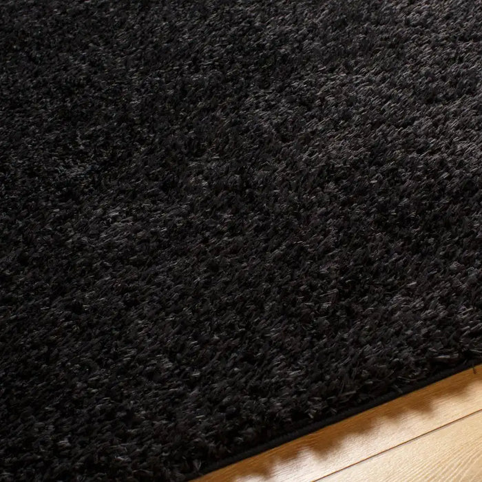 Surya mog soso 2301 black Black Living Room Shaggy Rug.