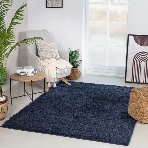 Surya mog soso 2303 blue Blue Living Room Shaggy Rug.