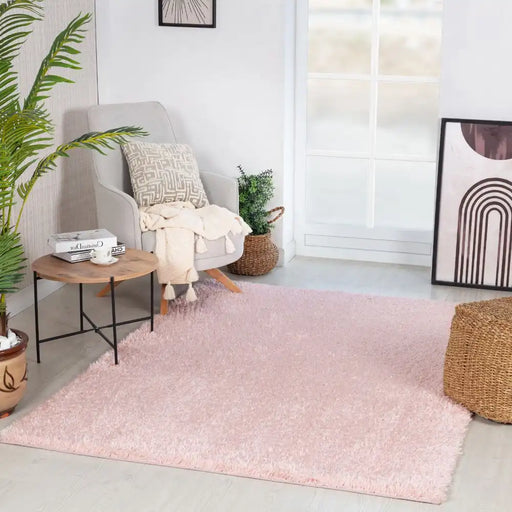 Surya mog soso 2307 pink Pink Living Room Shaggy Rug.
