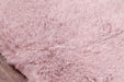 HMC tipped luxe fur spiced pink Pink Living Room Shaggy Rug.