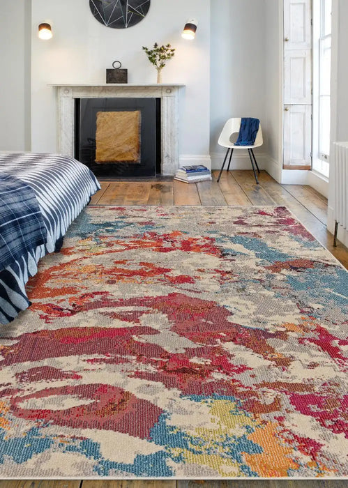 Asiatic colores cloud splash co06 Multicoloured Living Room  Rug.