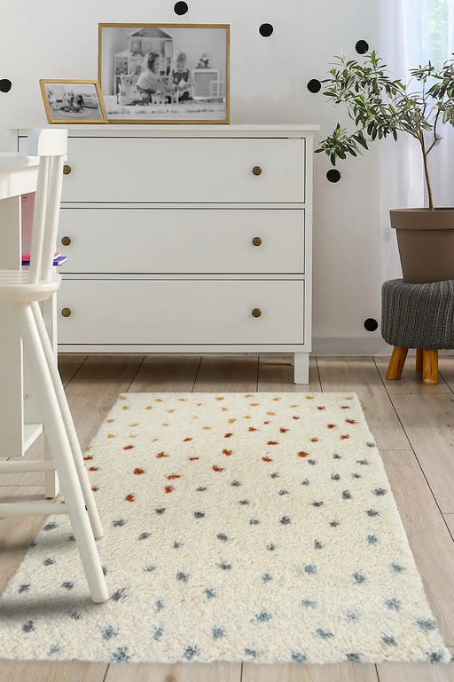 Homemaker snug melrose spot Ivory, Multicoloured Living Room Geometric Rug.