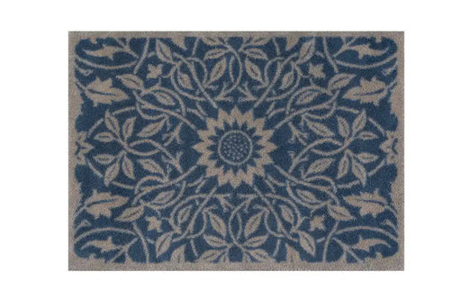 Turtle Mat morris and co st james ceiling brown Blue, Brown Outdoor  Washable Rug.