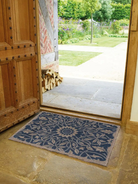 Turtle Mat morris and co st james ceiling brown Blue, Brown Outdoor  Washable Rug.