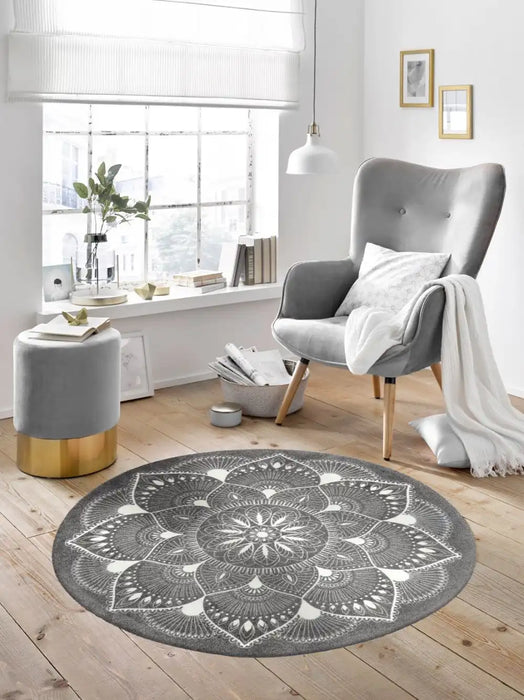 Wash + Dry decor stardream Grey Living Room Washable Rug.