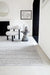 Asiatic abbus steel Grey Living Room Flat Weave Rug.