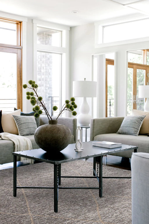 Asiatic mulberry steel Grey Living Room  Rug.