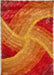 Rug Style 3d ultimate shaggy stella burnt orange Orange Living Room Geometric Rug.