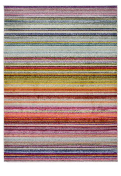 Homemaker villa stripe Multicoloured Living Room Geometric Rug.