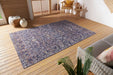 Nouristan cairo sues grey multi Blue, Multicoloured Living Room Moroccan Rug.