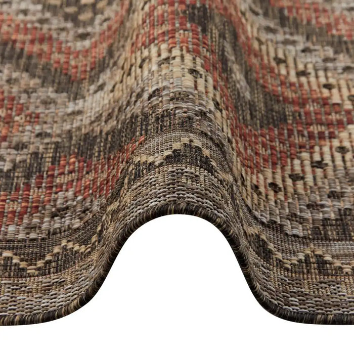 Concept Looms sumac indoor outdoor sum101 brown rust Brown, Orange Living Room Washable Rug.