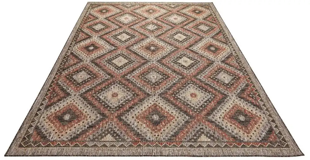 Concept Looms sumac indoor outdoor sum101 brown rust Brown, Orange Living Room Washable Rug.