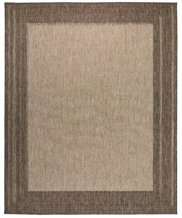 Concept Looms sumac indoor outdoor sum102 beige brown Brown, Beige Living Room Washable Rug.