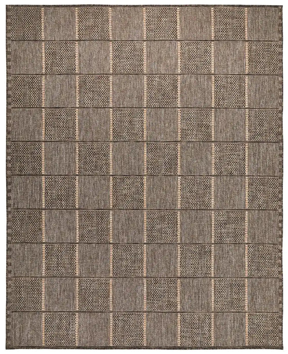 Concept Looms sumac indoor outdoor sum104 mocha Brown Living Room Washable Rug.