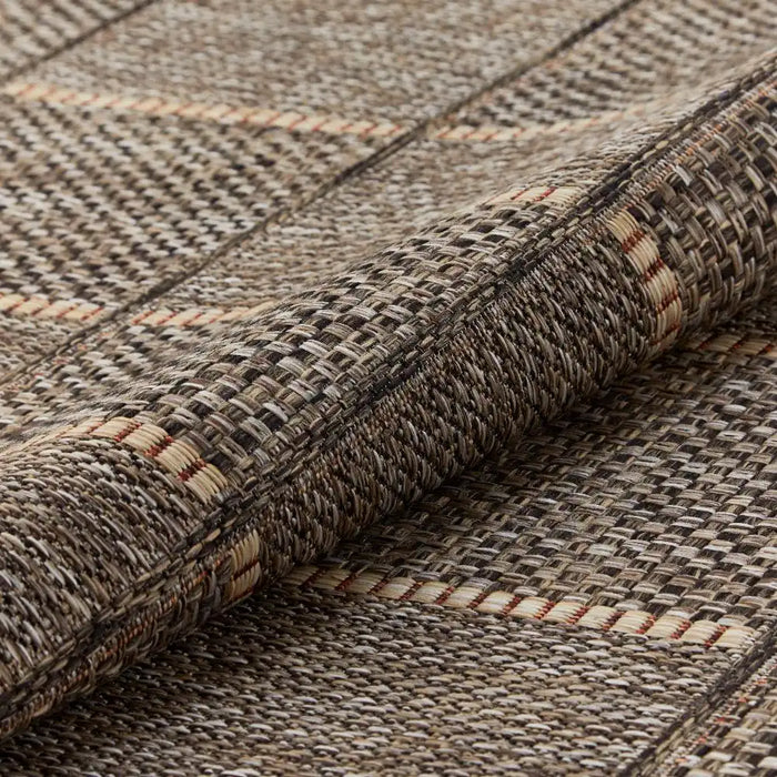 Concept Looms sumac indoor outdoor sum104 mocha Brown Living Room Washable Rug.