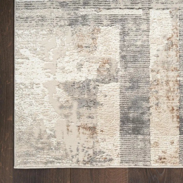 Nourison sustainable trends sut02 ivory multicolour Ivory Living Room  Rug.