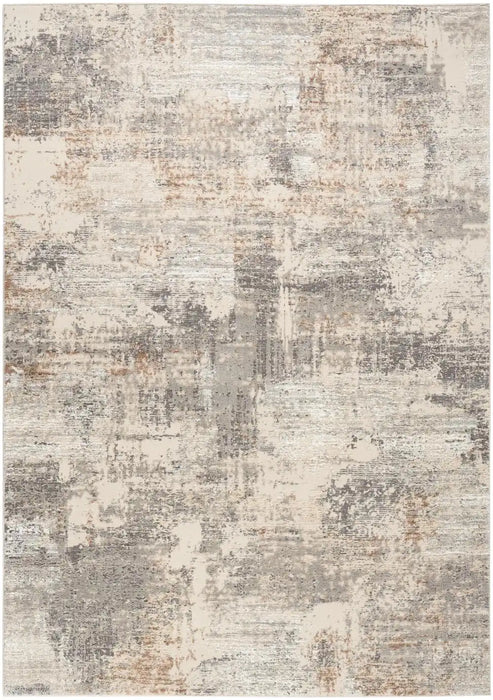 Nourison sustainable trends sut04 beige grey Grey, Beige Living Room  Rug.
