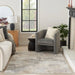 Nourison sustainable trends sut04 beige grey Grey, Beige Living Room  Rug.