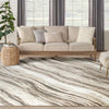 Nourison sustainable trends sut05 beige grey Grey, Beige Living Room  Rug.