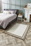 Origins piper taupe Brown, Beige Living Room Wool Rug.