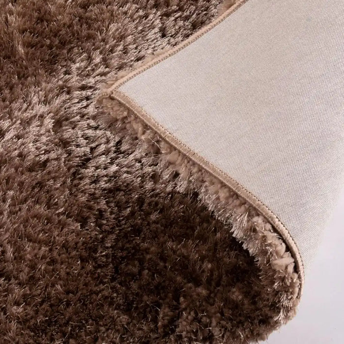 Esselle sophia shaggy taupe Brown Living Room Shaggy Rug.