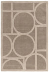 Asiatic metro taupe Brown, Beige Living Room Wool Rug.