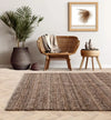 Asiatic abbus tawny brown Brown Living Room Flat Weave Rug.