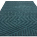 Asiatic hague teal Blue, Green, Teal Living Room Wool Rug.