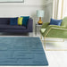 Asiatic maze asiatic teal Blue, Teal Living Room Wool Rug.