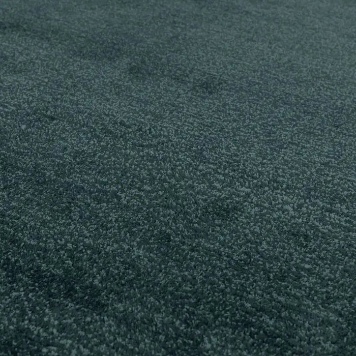 Asiatic rise teal Green, Teal Living Room Wool Rug.
