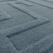 Asiatic maze asiatic teal Blue, Teal Living Room Wool Rug.