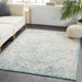 Surya hap telma 1065 grey Blue, Yellow Living Room Moroccan Rug.