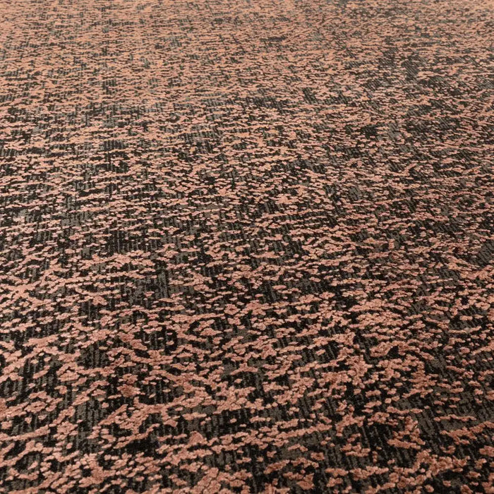 Asiatic elodie terracotta black Black, Orange Living Room  Rug.
