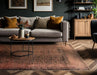 Asiatic elodie terracotta black Black, Orange Living Room  Rug.