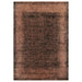 Asiatic elodie terracotta black Black, Orange Living Room  Rug.