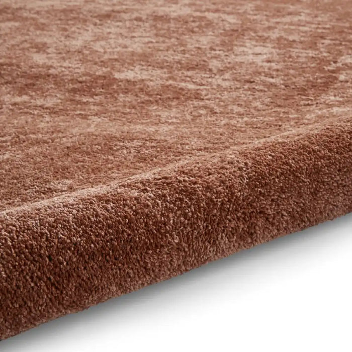 Think Rugs cove terracotta Orange Living Room Shaggy Rug.