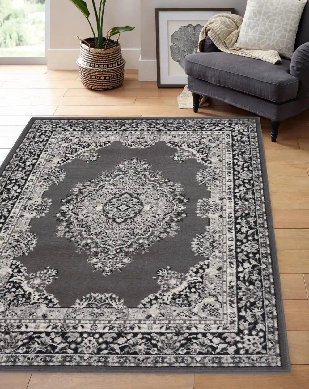 grey traditional rugs