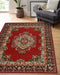 Homemaker maestro traditional red Red Living Room  Rug.