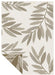 Likewise Matting duo weave indoor outdoor trailing leaves beige Beige Outdoor  Flat Weave Rug.