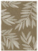 Likewise Matting duo weave indoor outdoor trailing leaves beige Beige Outdoor  Flat Weave Rug.