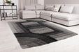Rug Style 3d ultimate shaggy trellis anthra Grey Living Room Geometric Rug.
