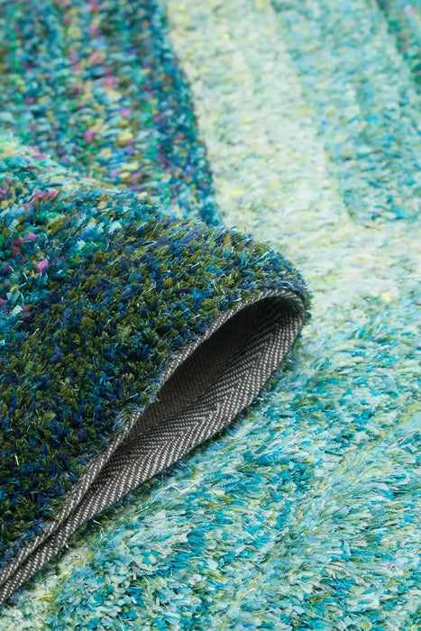 Rug Style 3d ultimate shaggy trellis blue Blue Living Room Geometric Rug.