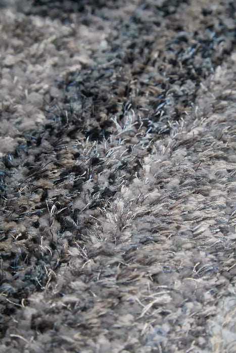 Rug Style 3d ultimate shaggy trellis charcoal Grey Living Room Geometric Rug.