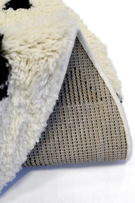 Homemaker snug melrose triangle mono Ivory Living Room Geometric Rug.