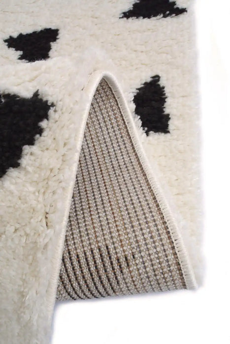 Homemaker snug melrose triangle mono Ivory Living Room Geometric Rug.