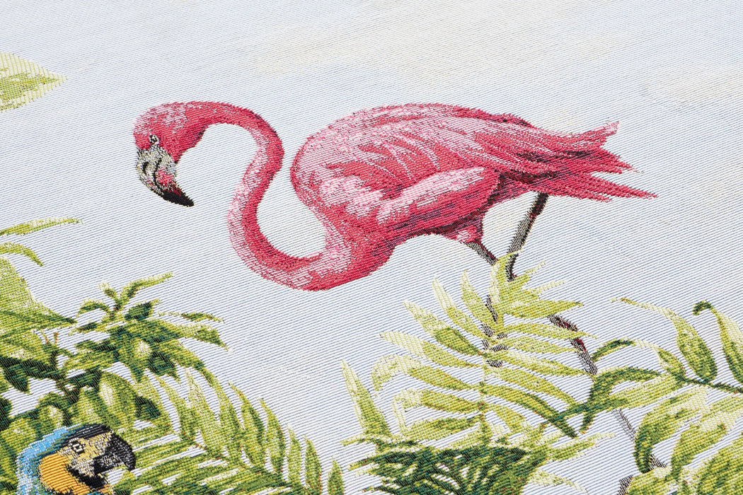 Hanse Home flair tropical birds Green, Multicoloured Living Room Floral Rug.