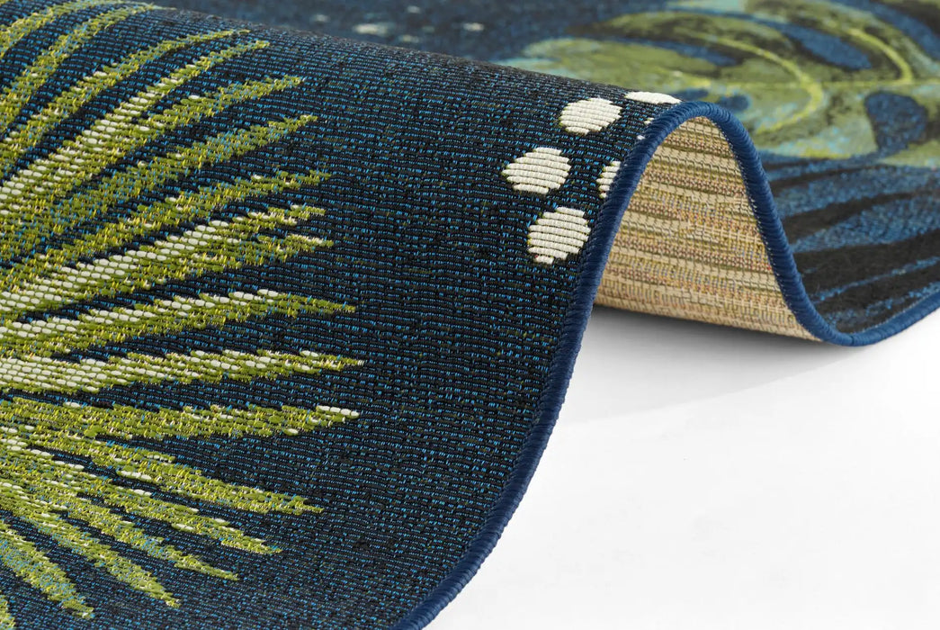Hanse Home flair tropical dream blue Blue, Multicoloured Living Room Floral Rug.